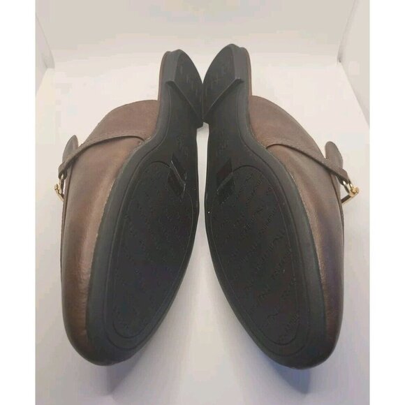 MUSSHOE Loafer for Women Brown Gold Slip on Flats New Without Tag 8.5 MNU - Picture 7 of 10